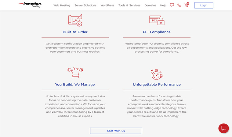 InMotion Hosting Custom Built Servers