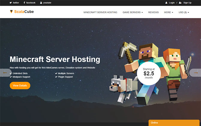 Scalacube Homepage
